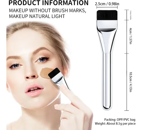 Brocha Plana For Base De Maquillaje, Brocha Ultrafina Syse