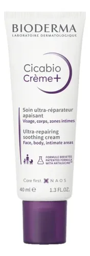 Crema Bioderma Cicabio Crème+ X40ml Piel Dañada E Irritada Día/noche