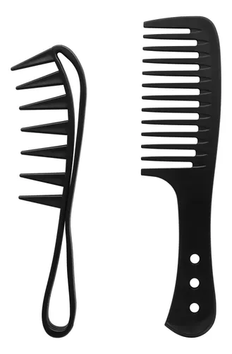 2-pack Texture Comb & Wide Tooth Set, Hair Styling For
