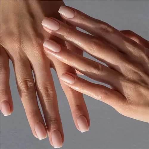 Uñas Postizas Rectangulares Lisas Y Elegantes