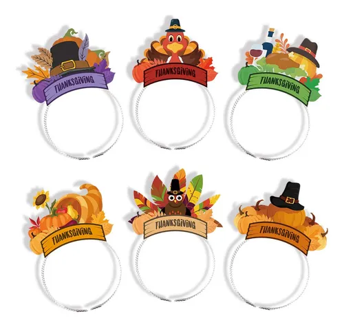 6 Piezas De Accesorios Para Diademas Para Fiesta De Acción D