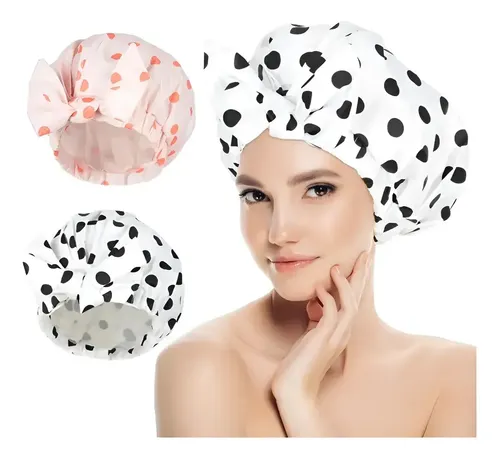 Mh 2 Pcs Gorros De Baño Ducha Impermeable Para Mujer Z Y