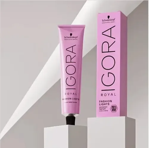 Kit 2 Tinturas Igora Fashion Lights + 2 Oxidantes Tono L-88 Rojo Intenso