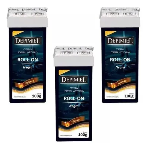 Roll On Cera Depilatoria Depimiel Negra 100gr
