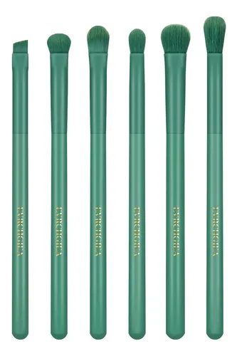 Set De Brochas Para Ojos Evrchgiea 6 Unidades Verde