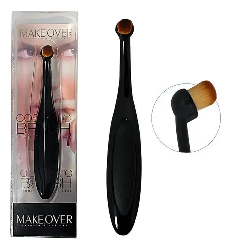 Brocha de Rostro Makeover 4330 Ovalada con Mango de Plástico