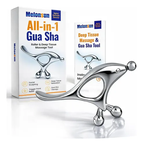 Herramienta Masaje Y Gua Sha Facial Y Corporal 2 En 1