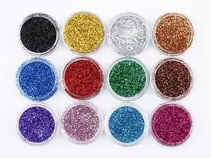 5 Mini Glitter Purpurina Todos Los Colores Uñas Ojos Rostro