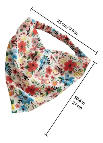 Pañuelos Elásticos Para Cabello Estampados Florales, Diadema