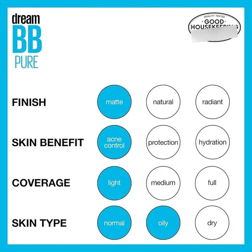 Bb Maybelline Dream Pure 2% Ácido Salicílico Tono