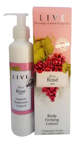 Emulsión Reafirmante Corporal Live Uvas Rosé