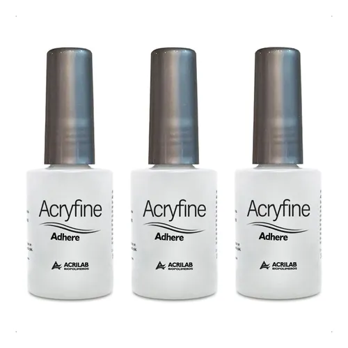 Acryfine Kit 3u Adhere Con Pincel Kit 11ml