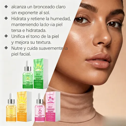 Aceite De Sérum Bronceador Facial