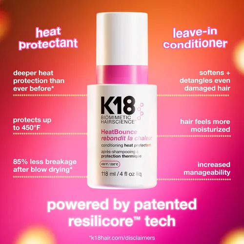 Spray Protector Térmico K18 Heatbounce 118ml Sin Enjuague
