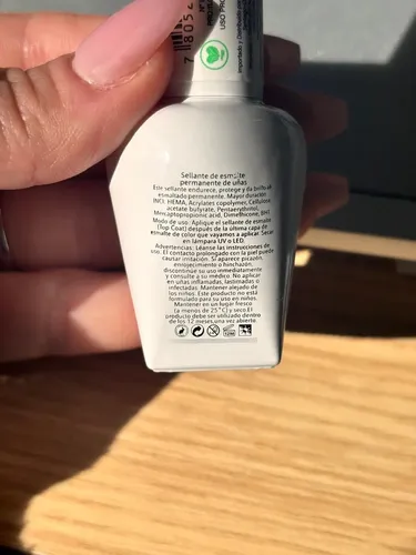 Cherimoya Esmalte Semipermanente Top Coat Uv Led Uñas 15ml