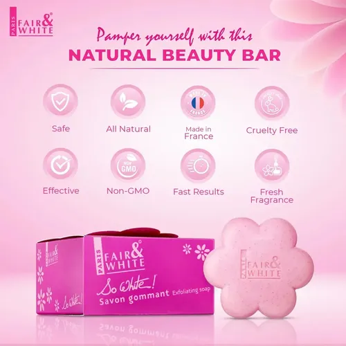 Jabn Exfoliante Fair & White So White Aclarante Corporal