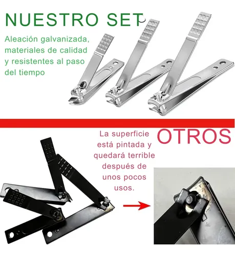 Set Manicura Pedicura 19 Piezas Acero Inoxidable Estuche Kit