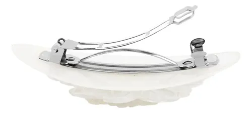 Hebillas Flor Doradas Transparentes | Pack X 12 Unidades