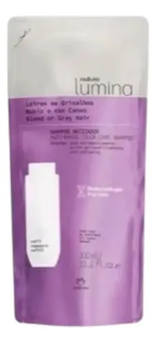 Repuesto Shampoo Matizador Rubios O Con Canas Lumina Natura