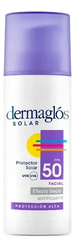 Protector Solar Facial Dermaglos Fpf50 Efecto Seco Sin Color