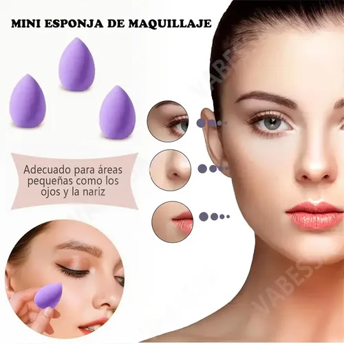 Jf- 16 Pcs Set De Esponjas Para Maquillaje Incluye .
