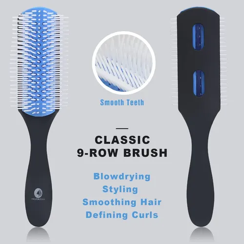 Set De Cepillos O Brushzoo Deangler Para Cabello Rizado Con
