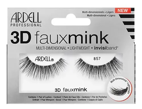 Pestañas Enteras Ardell 3d Fauxmink 857