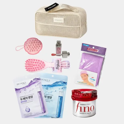 Kit De Skincare Con Neceser Mascarillas Y Accesorios