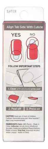 Set De 30 Uñas Press On – Marca Impress – Modelo Reddy