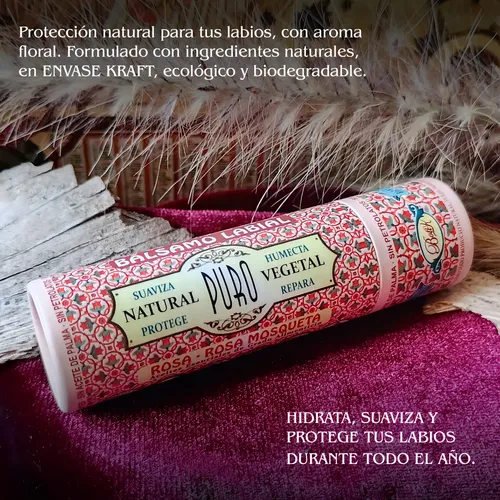 Protector Labial Humectante Con Rosa Mosqueta Natural Boti-k