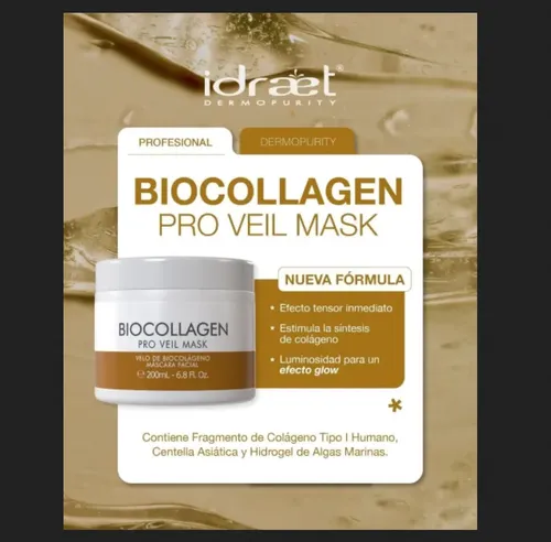Bio Collagen Veil Pro Máscara Facial Reafirmante Idraet