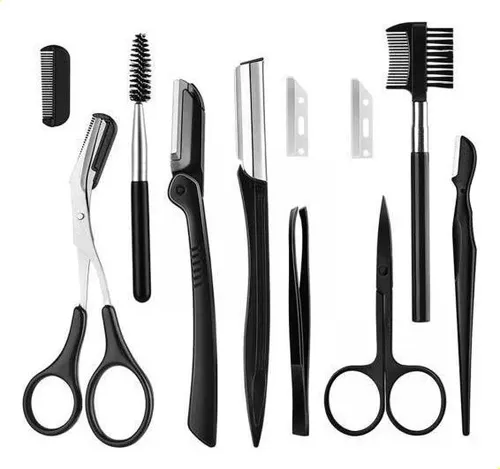 2 Kit De Cejas, 11 En 1 Pro Kit De Cuidado De Cejas Con