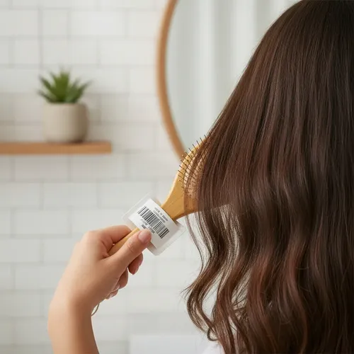 Cepillo De Madera Cerdas Metalicas Anti Frizz Para Cabello