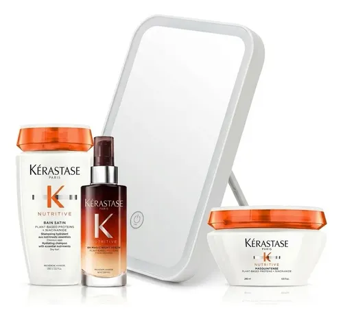 Kit Kérastase Nutritive Shampoo + Máscara Y Sérum Con Regalo