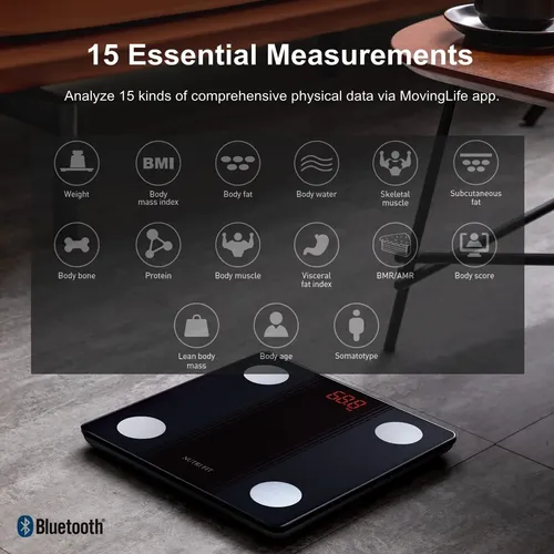 Balanza De Baño Inteligente Digital Bluetooth Para Peso Corp
