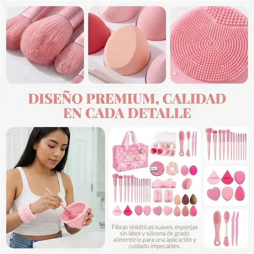Brochas Maquillaje Profesional Y Herramientas Cosméticas 46p