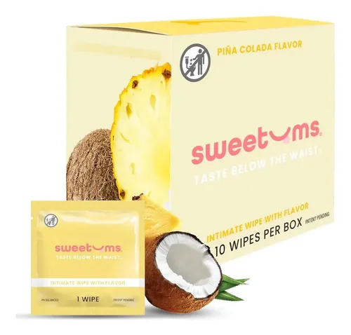 Toallas Íntimas Aromatizadas Sweetums Piña Colada