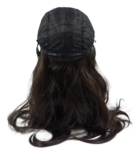 Pelucas Tonos Simil Natural Lacio Punta Sin Fleqillo Tamaño De La Base 60cm Tono Castaño Oscuro #2