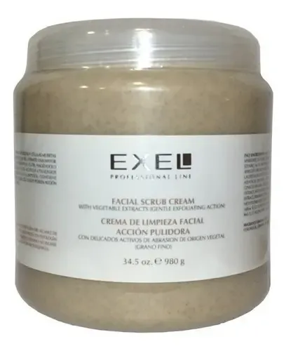 Exel Crema De Limpieza Facial. Acción Pulidoragrano Fino980g Momento De Aplicación Día/noche Tipo De Piel Para Todo Tipo De Piel