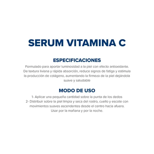 Dermaglós Facial Serum Vitamina C X25ml Todo Tipo De Piel Día/noche