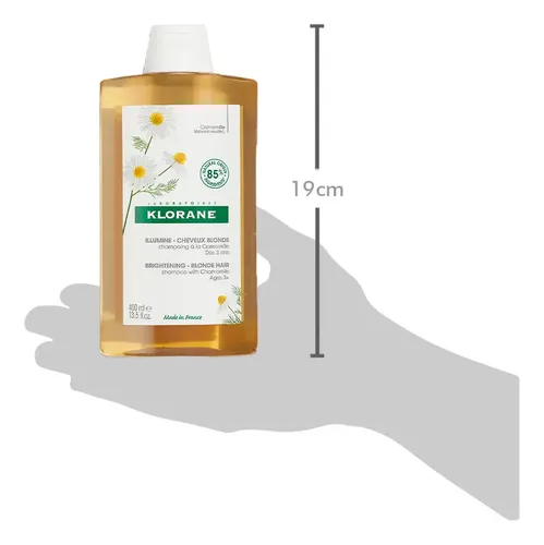 Shampoo Klorane Manzanilla en frasco de 400mL por 1 unidad