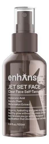 Spray Autobronceador Enhanse Jet Set Face Clear Para Hombre,