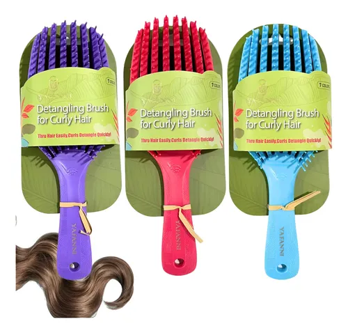 Cepillo Para Cabello Flexible Yafanni De Plastico Antifrizz