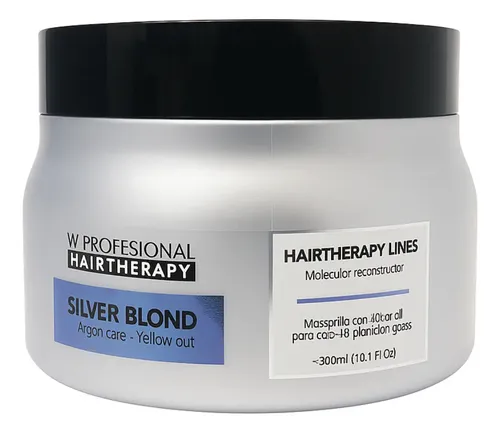 Kit Shampoo + Máscara Platino Argán Silver 300ml Hairtherapy