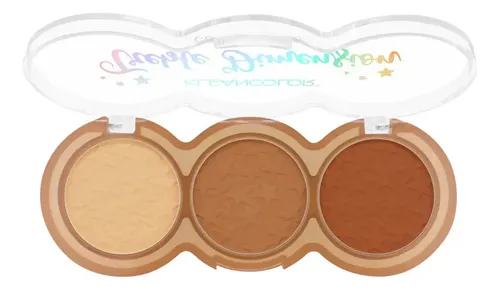 Paleta Trío De Contorno Treble Dimension Kleancolor Tono Medium