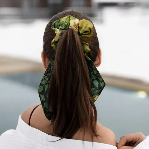 Pz Pack De 5 Ligas Para Cabello Elástica Con Moño Elegante
