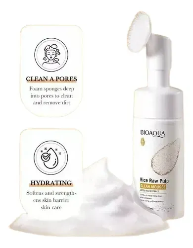 Limpiador Espuma Facial Blanqueador Arroz Bioaqua 120ml