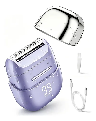 Mini Afeitadora Mujer Impermeable Led Usb-c