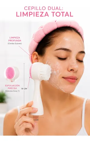 Set Skincare Kit Completo Cepillo  Vincha Masajeador Hielo