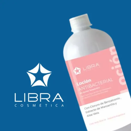 2 Locion Antibacterial 500gr. – Libra Cosmetica Fragancia Suave